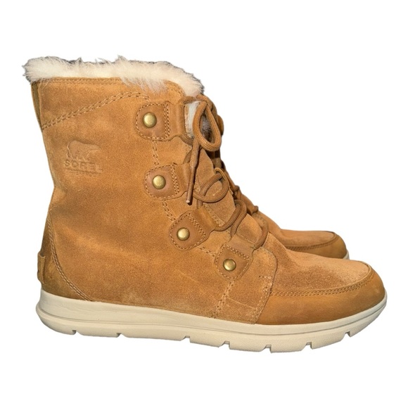 NWOB Sorel Women’s Joan Explorer Brown Suede Boots Size 10 - Picture 7 of 12